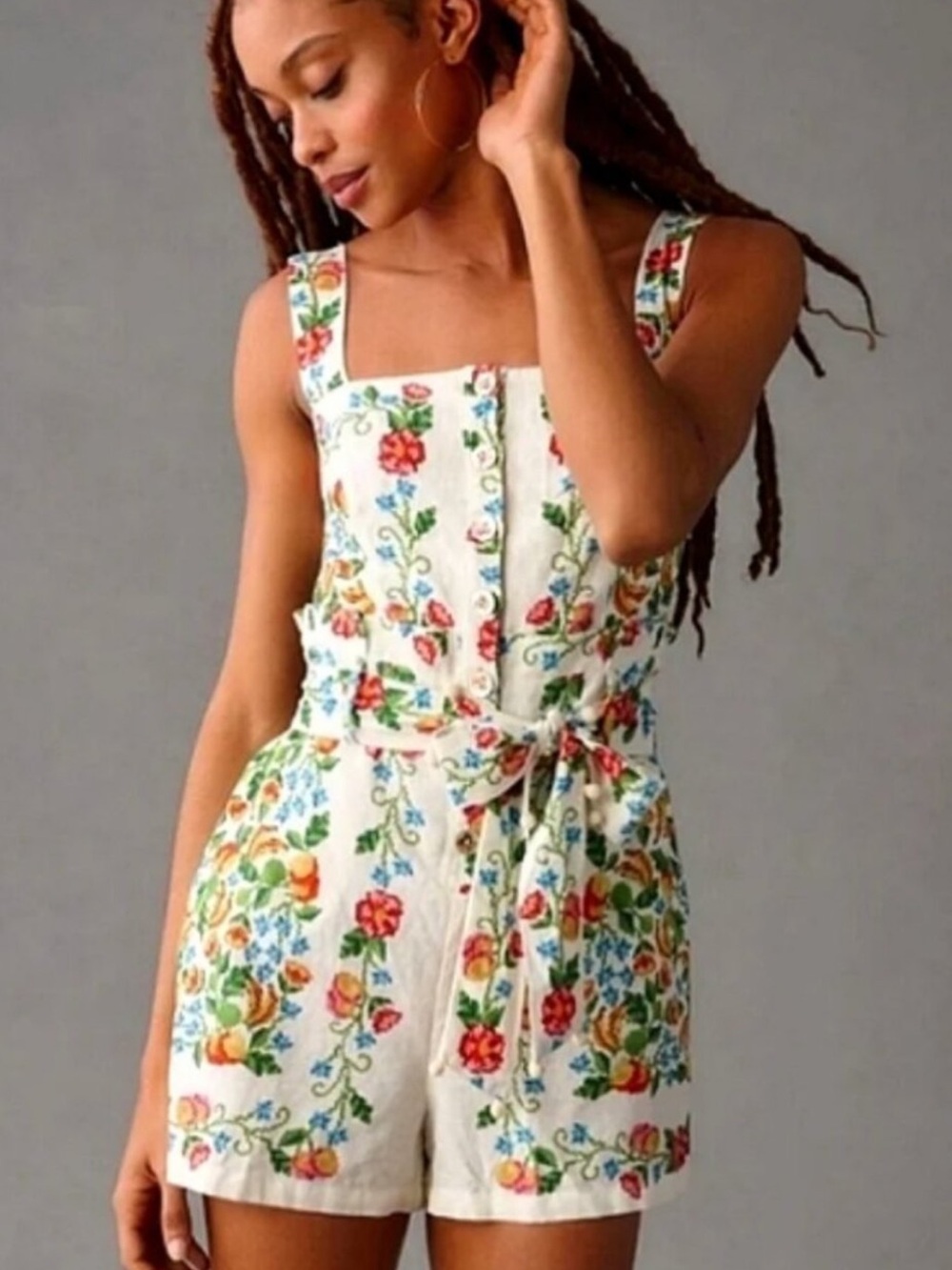 Farm Rio Tropical Romance Romper